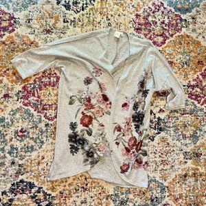 Live In The Moment lightweight 3/4 sleeve cotton cardigan